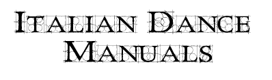 Italian Dance Manuals